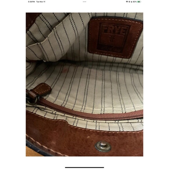 Frye Michelle Brown Leather Crossbody Bag/Purse Wristlet - Picture 12 of 12